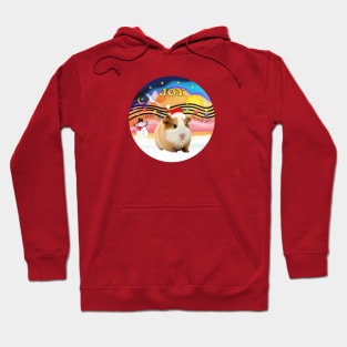 "Christmas Music" with a Very Cute Guinea Pig in a Santa Hat Hoodie